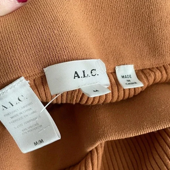 NEW A.L.C Logan Rib-Knit Flared Pants - Picture 2 of 8